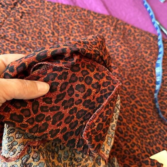 Sag harbor, two piece tank dress red leopard animal, print-  size 14 - ONS - Picture 6 of 9